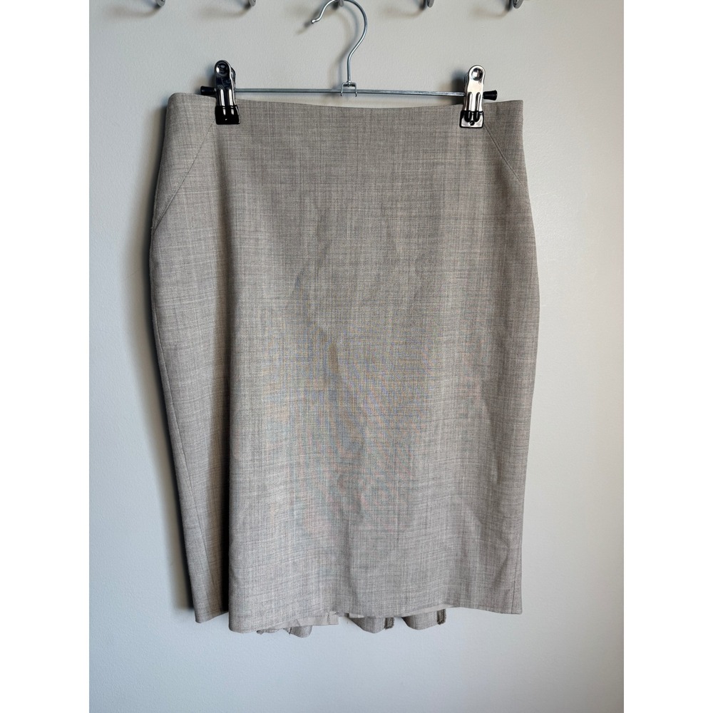 le château Womens Grayish Beige Pencil Skirt 1/2 Professional Career Officecore